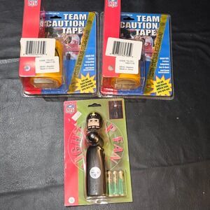 NIP NFL‎ Pittsburgh Steelers Caution Tape & Light Up Fan Lot New Sealed